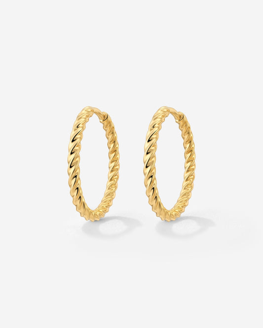 Twisted Hoops Medium gold