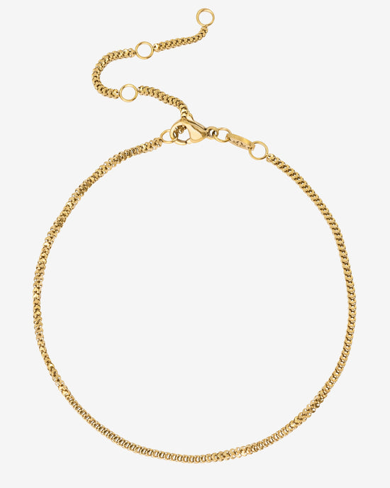 Box Snake Anklet gold