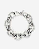 Chunky Twisted Links Bracelet Silver