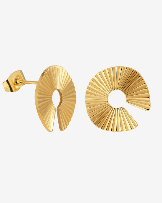 Sparkling Donut Studs gold