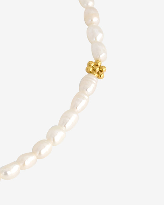 Blossom Pearl Choker Gold