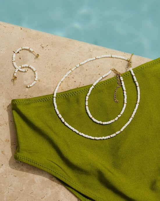 Puka Shell Necklace Rose Gold