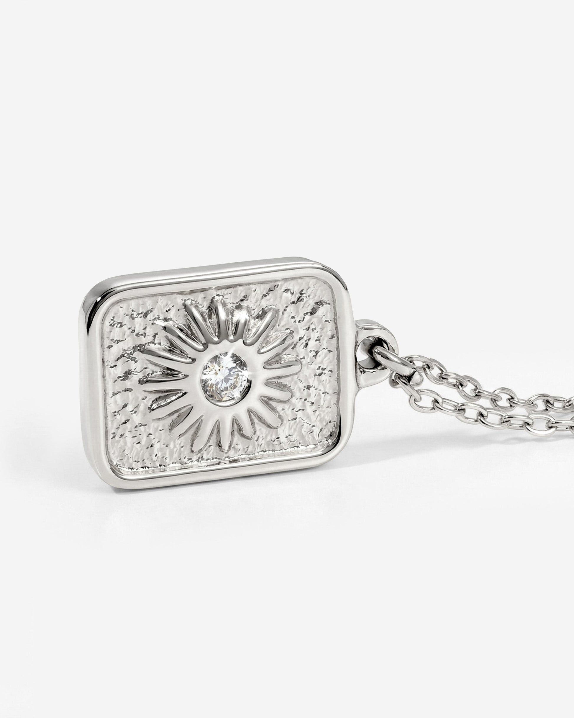Sun Relic Necklace Silver