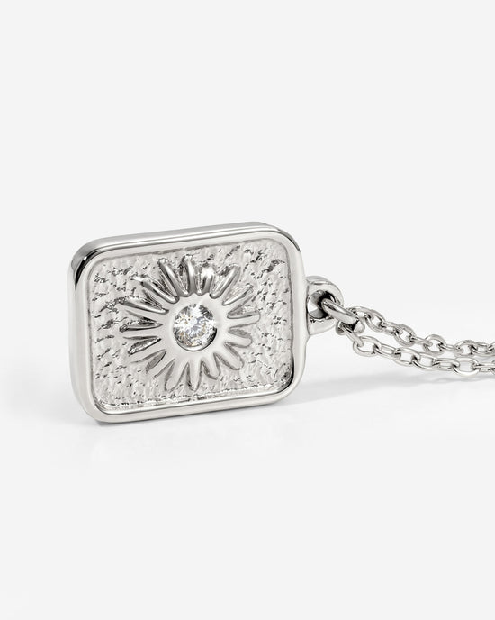 Sun Relic Necklace Silver