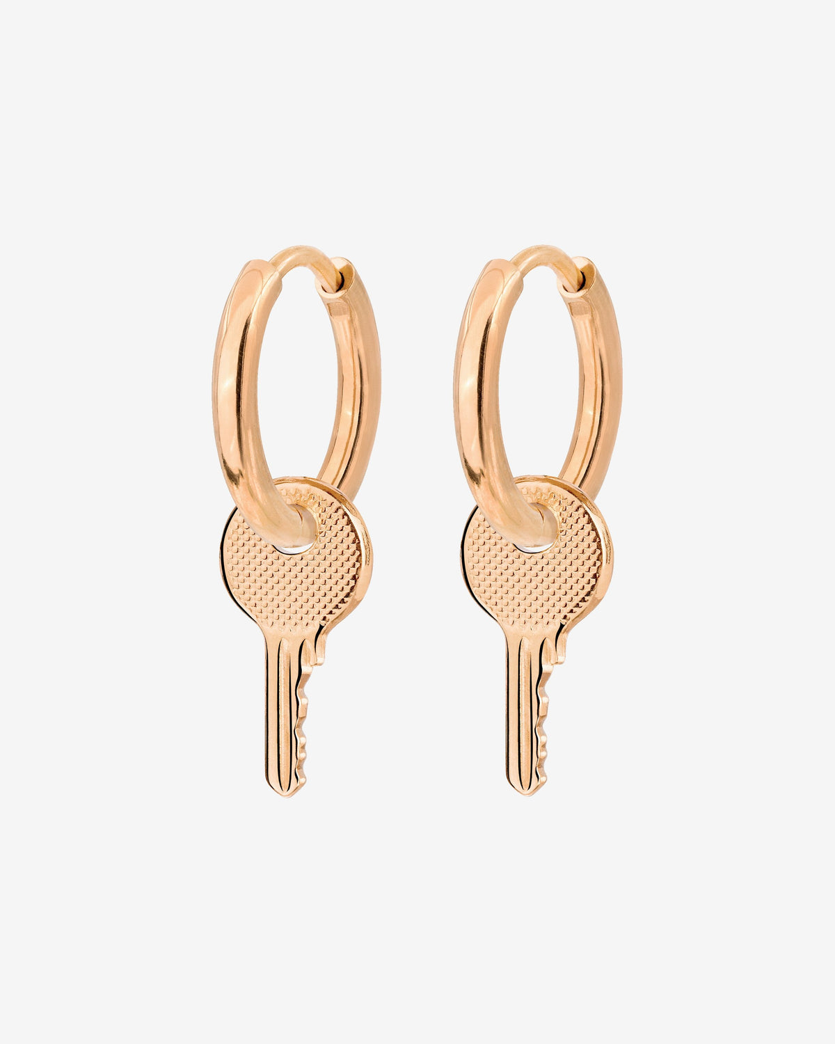 Low-key Hoop Set Small Rose Gold