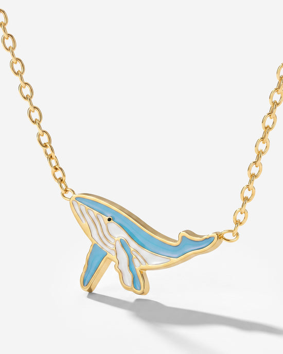 Blue Whale Necklace