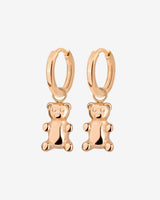 Fortune Bear Hoop Set Baby Rose Gold