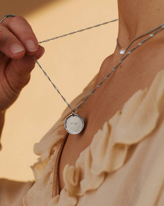 Zodiac Necklace – Aries Silver