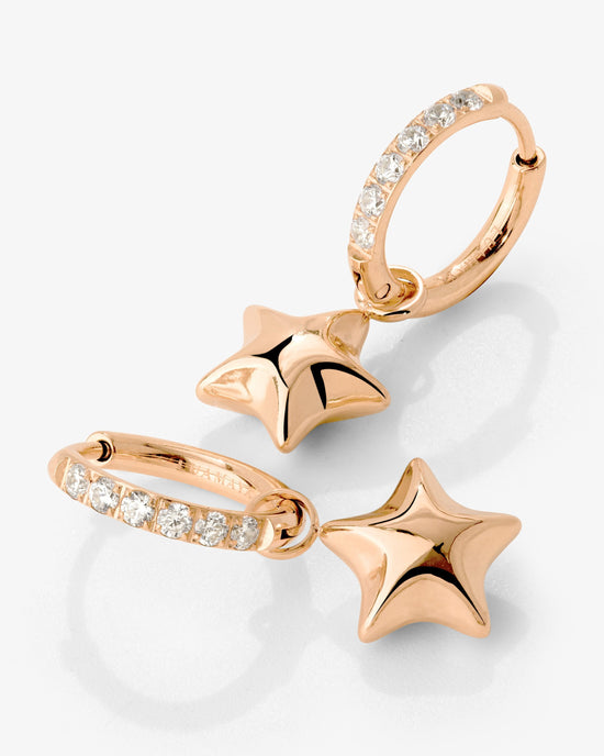 Nova Glimmer Hoop Set Small Rose Gold