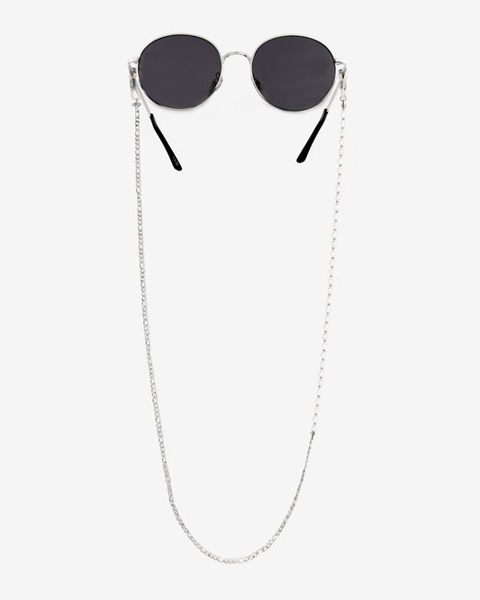 Pearly Sunglasses Chain Silver