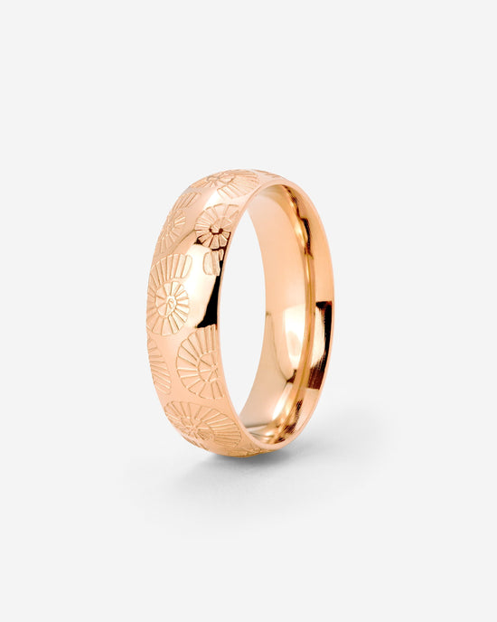 Ammonite Shell Ring Rose Gold