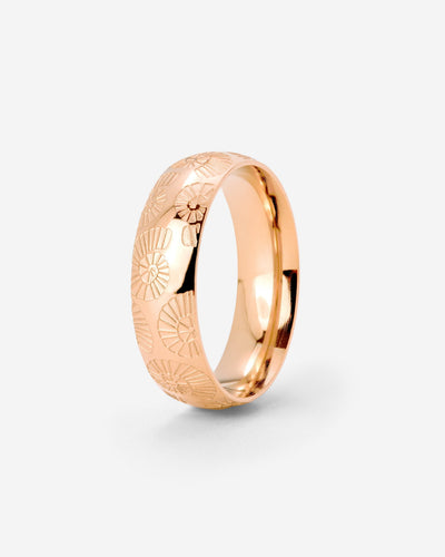 Ammonite Shell Ring Rose Gold