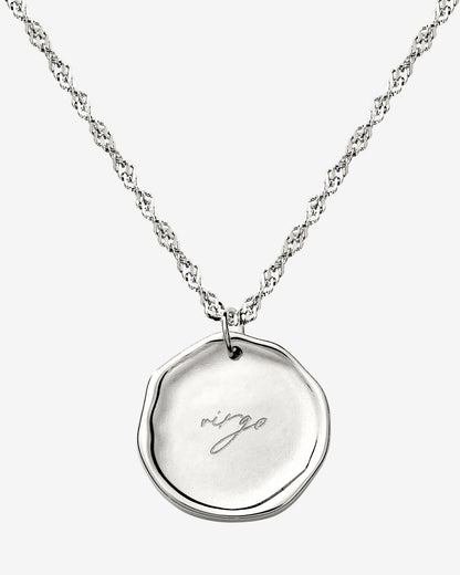 Zodiac Necklace – Virgo Silver