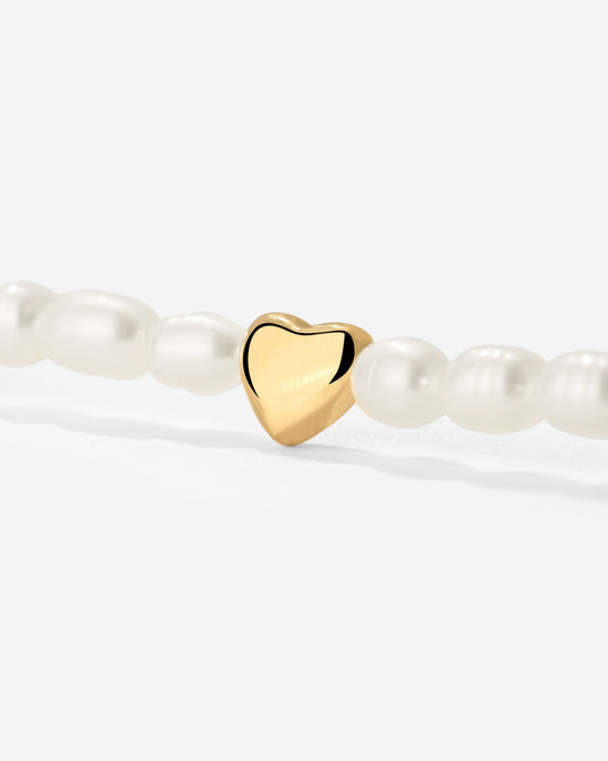 Love Pearls Necklace Gold