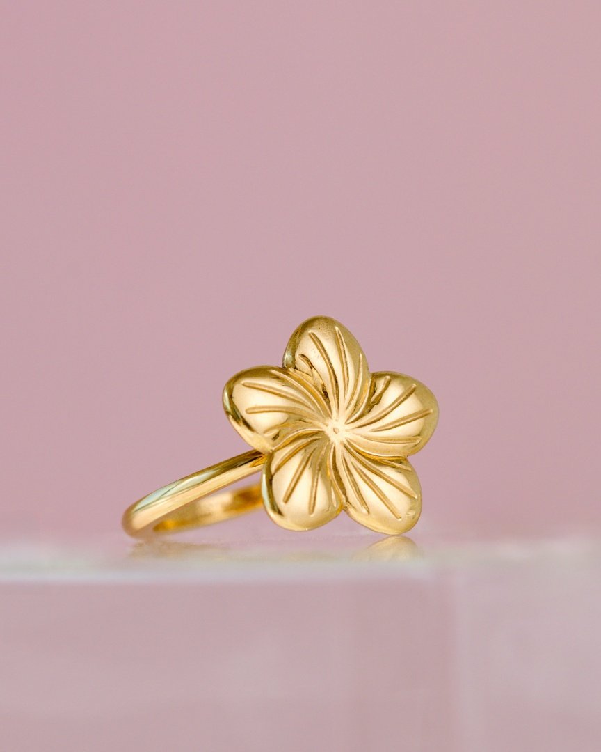 Floral Glow Ring Rose Gold