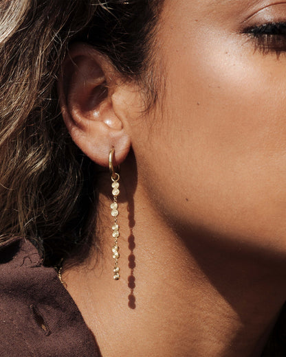 Serpent's Whisper Hoop Set Small gold