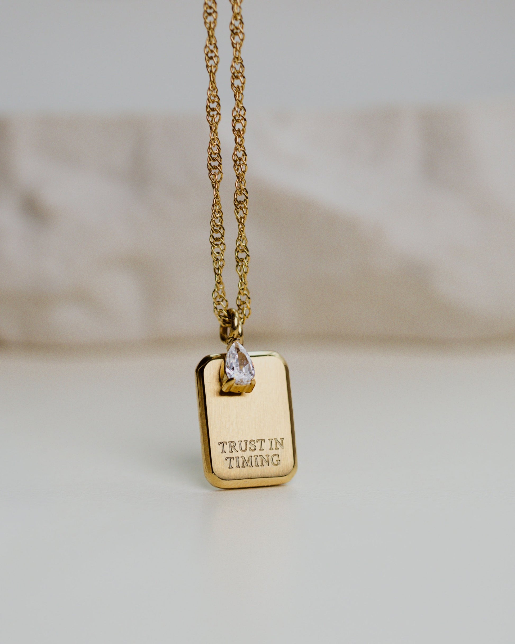 Shiny Trust in Timing Necklace