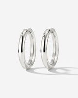 Chunky Hoopies Large Silver