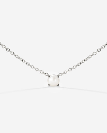 Dream Pearl Choker Silver