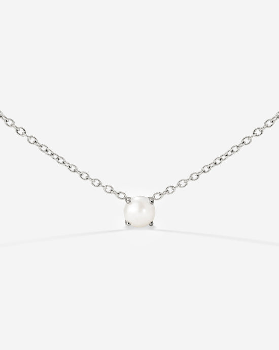 Dream Pearl Choker Silver