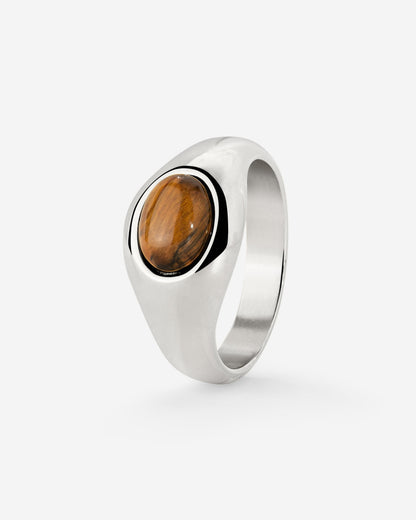 Tiger's Eye Ring Silver
