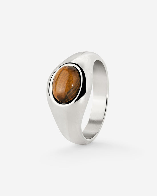 Tiger's Eye Ring Silver