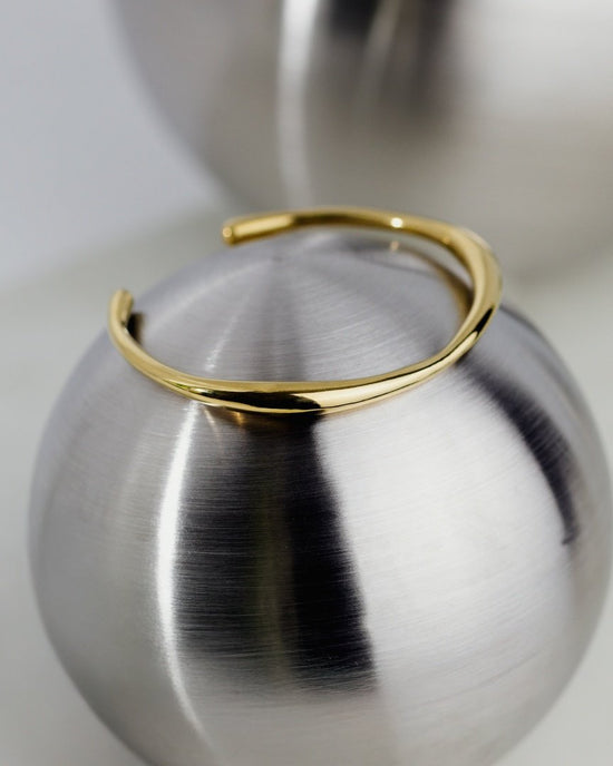 Graceful Curves Bangle Silver