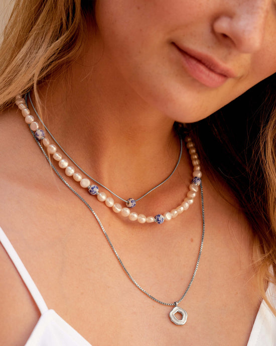 Coastal Charm Necklace Silver