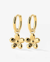 Blossom Hoop Set Small Gold