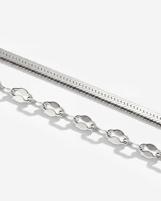 Aligned Double Bracelet