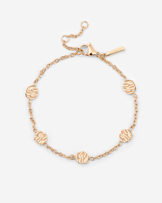 Boho Coin Bracelet Rose Gold