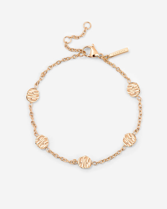 Boho Coin Bracelet Rose Gold