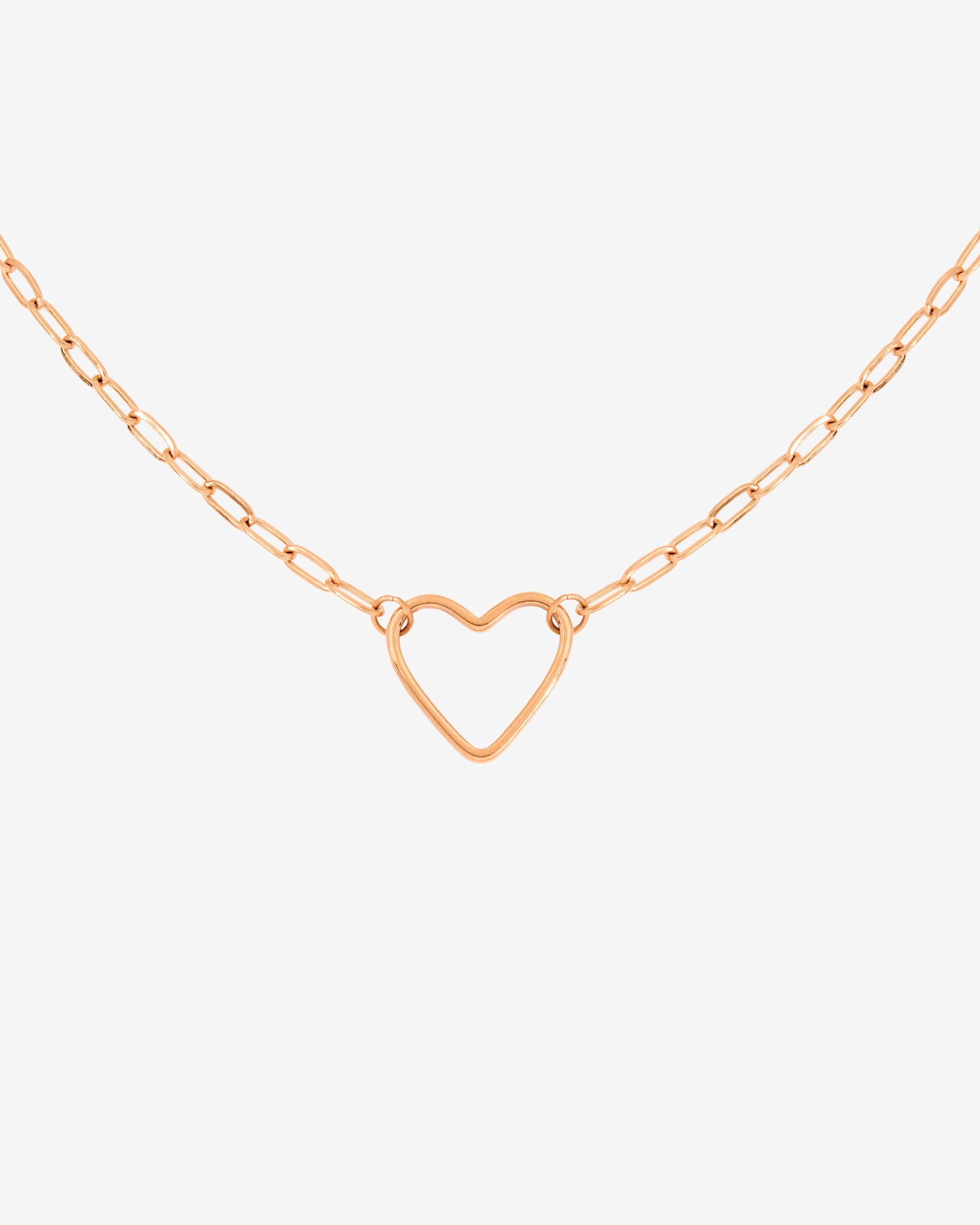 Loving Heart Necklace Rose Gold