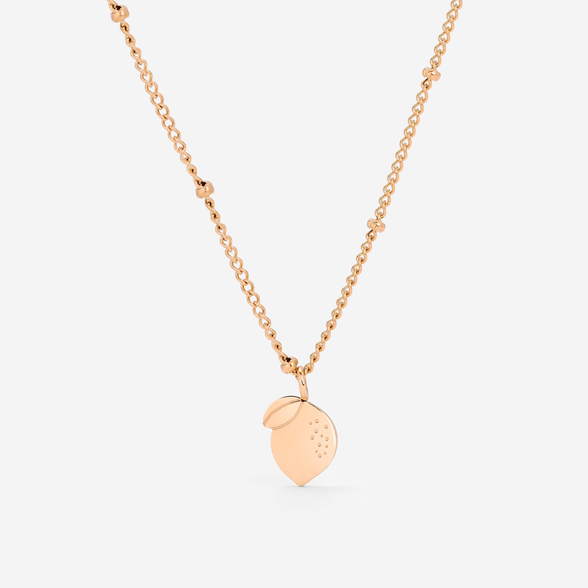 When Life gives you Lemons Necklace Rose Gold
