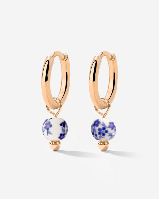 Painted Blue Hoop Set Small