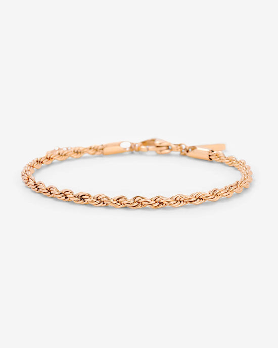 Rope Chain Bracelet Rose Gold
