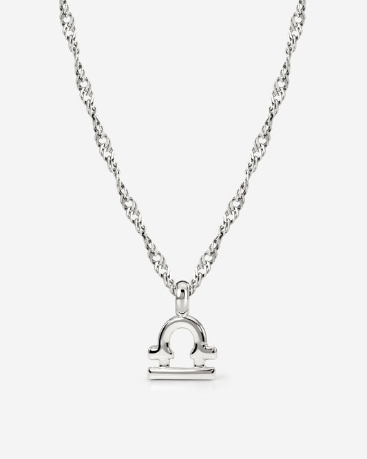 Libra Bubble Necklace Silver
