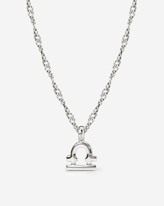 Libra Bubble Necklace Silver