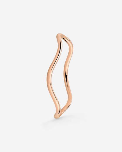 Slim Wave Ring Rose Gold