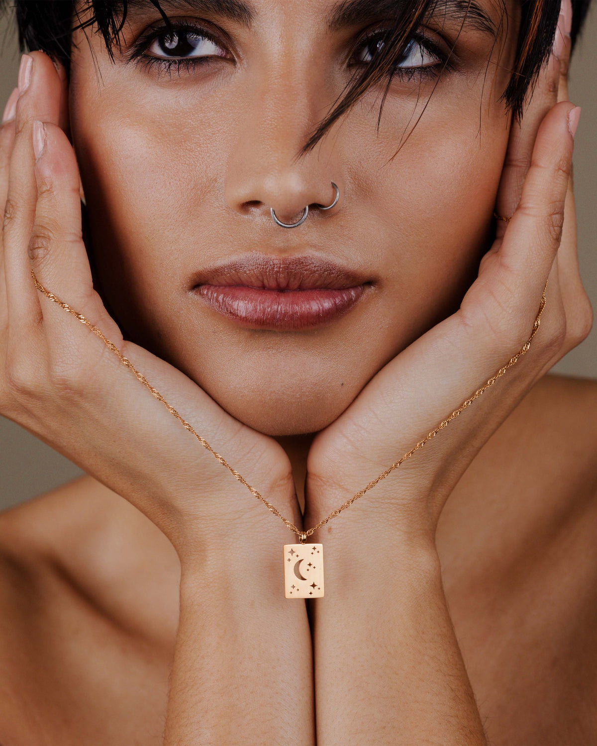 Midnight Lover Necklace Rose Gold
