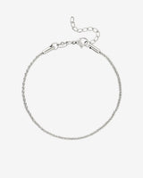 Criss Cross Chain Bracelet Silver