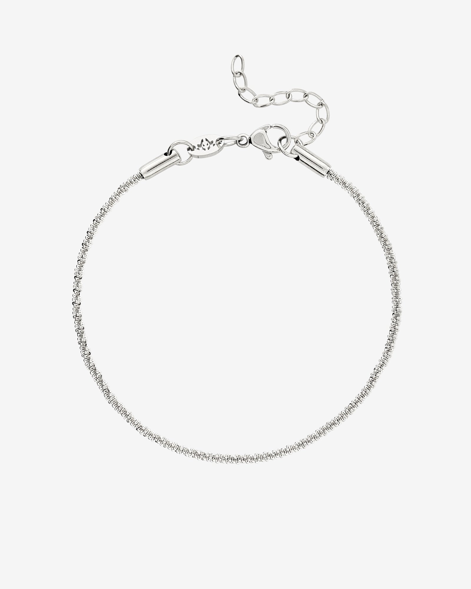 Criss Cross Chain Bracelet Silver