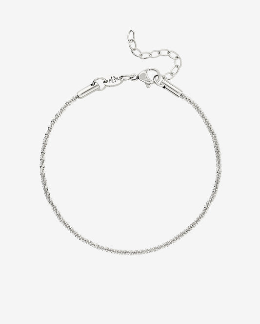 Criss Cross Chain Bracelet Silver