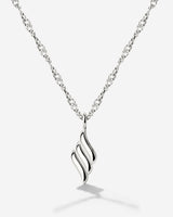 Lustrous Pendant Necklace Silver
