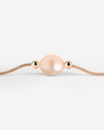 Blush Pearl Bracelet Rose Gold