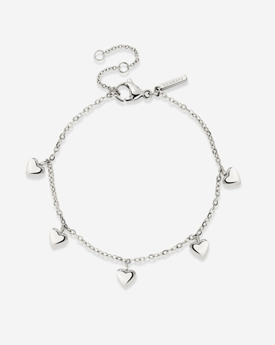 Lovely Heart Bracelet Silver
