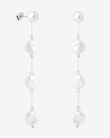 Pure Love Pearl Earrings Silver