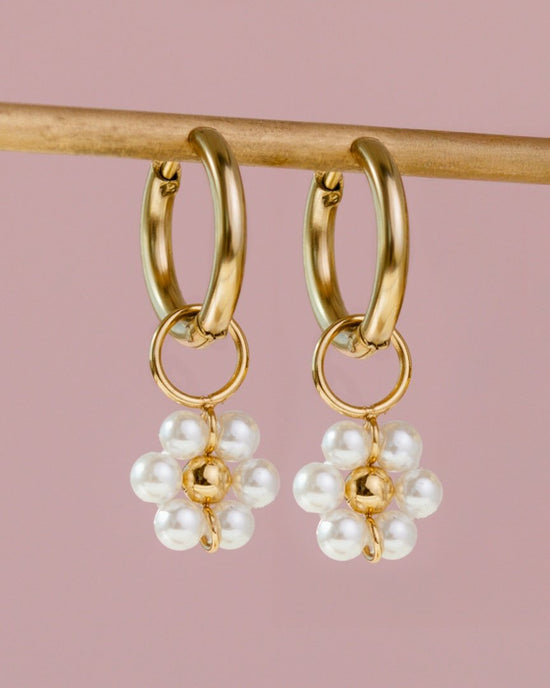 Daisy Hoop Set Small gold