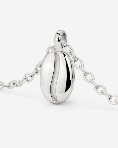 Golden Bean Necklace Silver