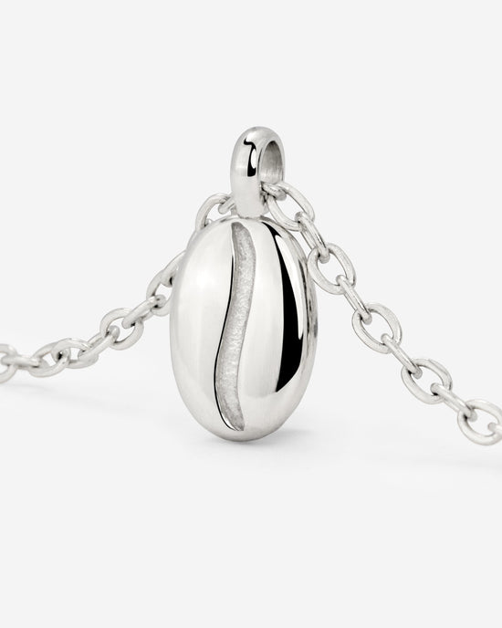 Golden Bean Necklace Silver